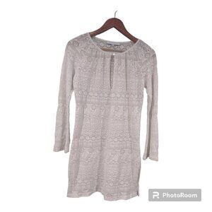 Women's White Lace Mini Dress Size Medium